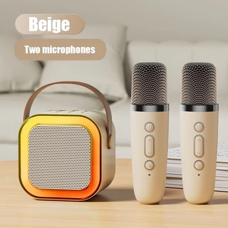 Alto-Falante De Karaokê Sem Fio Com Microfone Karaoke BT Home KTV Máquina RGB Mini Bluetooth Portátil Leve