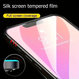 Conjunto de 1 peça de protetor de tela de vidro temperado de alta definição para impressão de tela, adequado para iPhone
