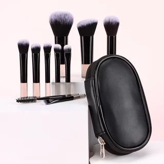 Novo Estilo 10 Mini Conjunto de Escova de Maquiagem com Pacote Conveniente para Viagem