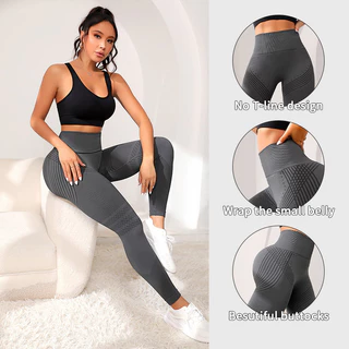 Linha Sexy Calça Esportiva De Elevação Do Quadril Apertada Elástica Feminina De Cintura Alta De Yoga De Corrida