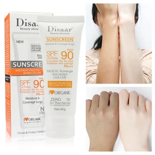 DISAAR Fps 90 Protetor Solar Facial Branqueador Anti-Envelhecimento Creme Hidratante 40g