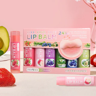 Penifen Hidratante Hidratante Hidratante Lábios Anti-Rachaduras Pacote Combinado de Seis Peças Bálsamo Labial Bálsamo Hidratante Glossy Tran