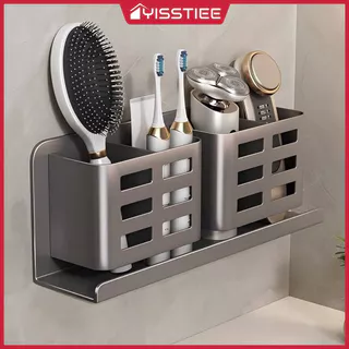 Rack De Armazenamento De Pente De Banheiro , Vaso Sanitário Montado Na Parede Não Perfurado , Tubo Raspador De Cosmético