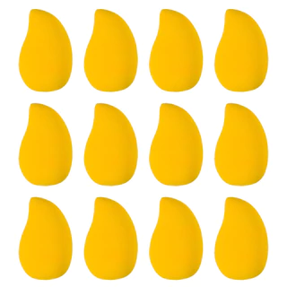 Esponjas De Maquiagem Em Forma De Manga De 3/12 Unidades-Macias , De Uso Duplo Para Aplicação Úmida E Seca , Ideais Base