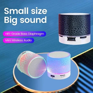 Mini Alto-Falante Bluetooth Sem Fio Crack LED Cartão SD USB Subwoofer Portátil MP3 Música Coluna De Som Para PC Telefone