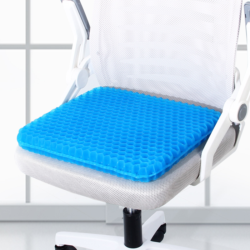 Almofada Em Silicone Respirável 3D De 2 Camadas Gel Para Cadeira De ...