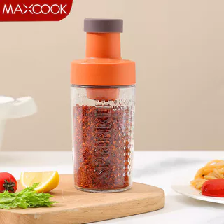 MAXCOOK Recipiente De Tempero De Vidro Laranja Frasco Cozinha De Sal De Armazenamento