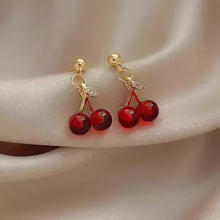 Ano Novo Vermelho Cereja Granada Colar Brincos Feminino Design Exclusivo Acessórios Nova Gargantilha Na Moda em Oferta na Shopee