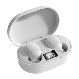 E6S Fones De Ouvido TWS Sem Fio Bluetooth 5.0 Display LED 9D Stero Fone Redução Ruído