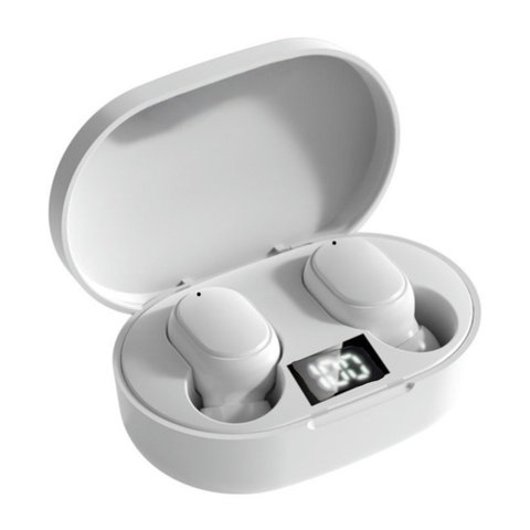 E6S Fones De Ouvido TWS Sem Fio Bluetooth 5.0 Display LED 9D Stero Fone Redução Ruído — foto 1 — Achou Levou Brasil