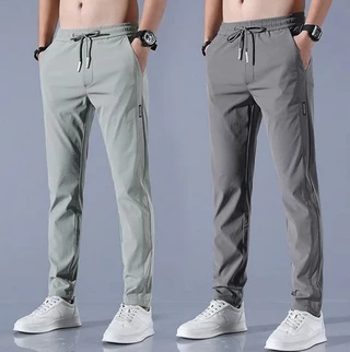 Calça De Verão Fina Moda Masculina Nova Exercício Casual De