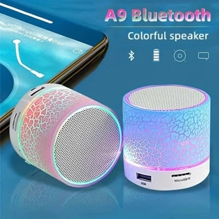 Bluetooth Mini Alto-Falante Sem Fio Colorido LED TF Cartão USB Subwoofer Portátil MP3 Música Coluna De Som Para Telefone