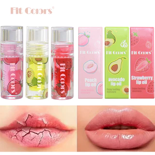 Cores adequadas sabor de frutas óleo labial brilho labial hidratante hidratante duradouro transparente brilho de água brilho labial brilho labial