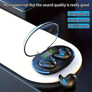 TWS X55 Mini Fones De Ouvido Sem Fio Bluetooth Redução Ruído Esporte Jogo Sono 50 Alta Fidelidade Música Estéreo