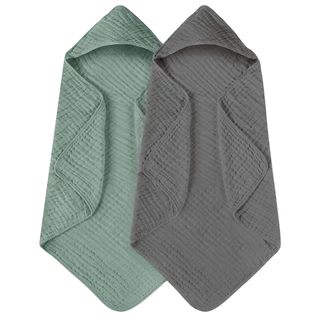 Toalhas De Bebê Com Capuz , Banho 100 % Algodão Muslin Para Bebês Absorventes Ultra Suaves E Respiráveis Crianças , Recém-Nascidos Essenciais