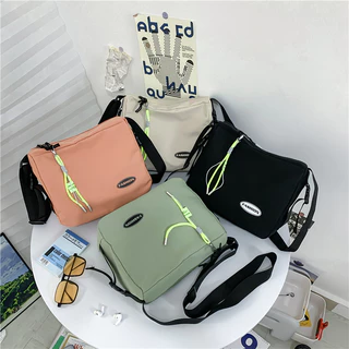 1pc Moda casual Estilo Simples Neutro Cor Sólida Ajustável Do Ombro Saco Com Zíper Para Lady/Gentlemen For Outings/Travel/Hiking/Stadium