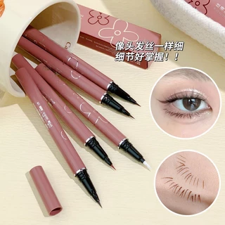 Xixixixi Silky Waterproof Eyeliner Líquido Feminino Ultra-Fino Ultra-Fino Esboço Ultra-Fino Face para Brilhar Sombra de Bicho-da-Seda deitado