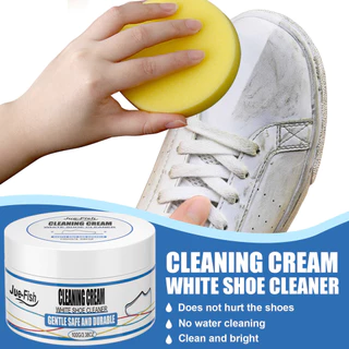 Pasta Branca Para Limpeza De Sapatos , Removedor De Manchas Sem Enxágue Lona E Calçados Esportivos , Rápida , Essencial em Oferta na Shopee