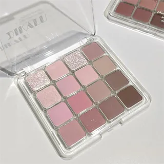 Sombra Azul Brilhante Mate Perolada Xadrez 16 Cores Paleta Sombra Perolada