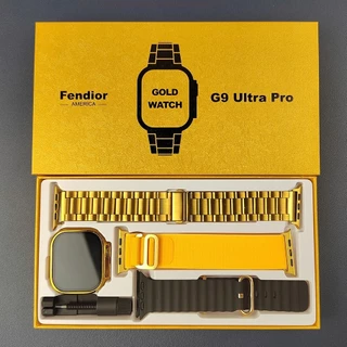 2024 G9 Ultra Pro Gold Smart Watch NFC Relógio Smartwatch Sem Fio Bluetooth Chamada Homens Mulheres Esporte Série PK HK9PRO/HK8PROMAX