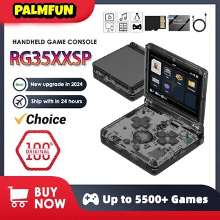 RG35XXSP Console De Jogo Portátil Dobrável 3,5 Polegadas 640x480 Tela IPS 3300mAh Sistema Linux HDMI-TV Saída Retrojogador De Vídeo Game Player