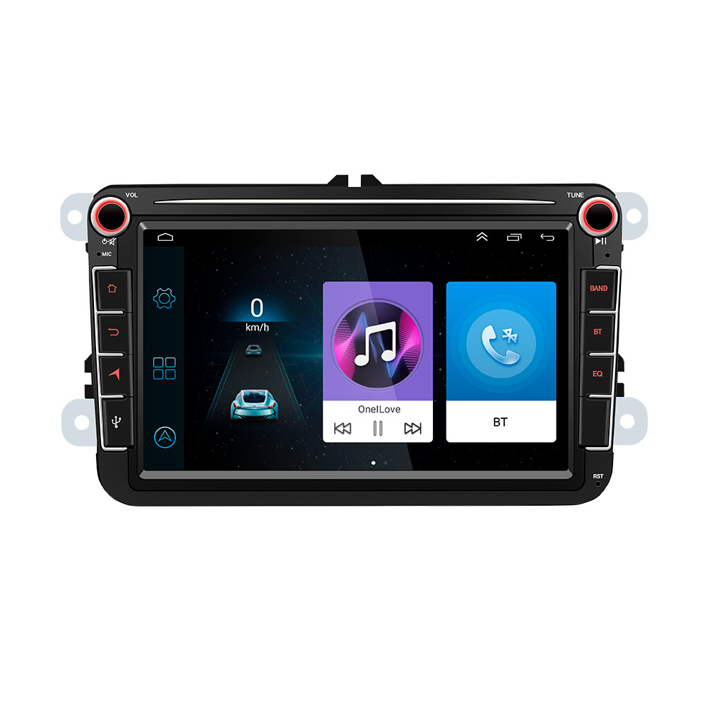 Rádio Automóvel Android 8'2 Din Autoradio Carro Player GPS Wifi BT Para VW/PASSAT/POLO/GOLF 5/6