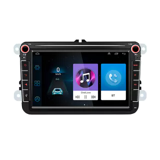 Rádio Automóvel Android 8'2 Din Autoradio Carro Player GPS Wifi BT Para VW/PASSAT/POLO/GOLF 5/6