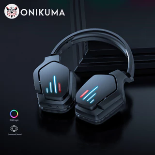 ONIKUMA B60 Fones De Ouvido Para Jogos Bluetooth Sem Fio 40mm Os Alto-Falantes Suportam Conexão E Assistência De Tecelagem 3,5mm