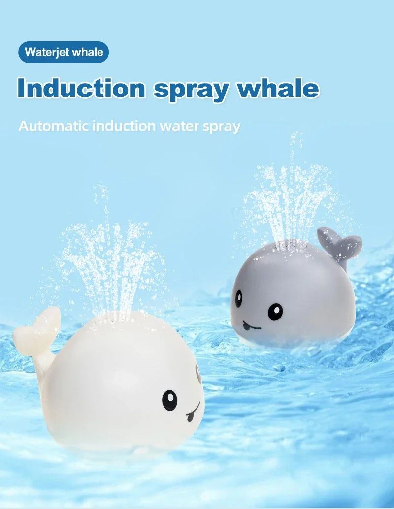 Bola de Luz Led Simulação de Indução Criativa Spray de Água para Baby