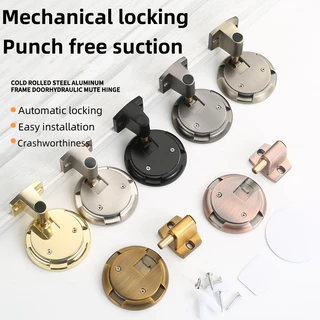Sucção À Prova De Vento Sem Perfuração , Porta De Banheiro Invisível , Resistência Sensível Ao Toque , Pressão Não Magnética , Fechadura Automática De Mecânica