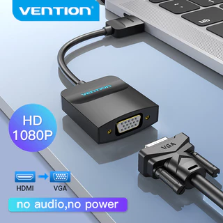 Vention Adaptador HDMI Para VGA Conversor De Áudio E Vídeo 1080P Com Fonte De Alimentação De Cabo Projetor De Monitor PS