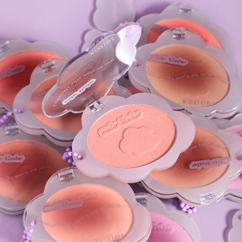Kahill Soft Cloud Blush Cor Natural Púrpura Fêmea Monocromática Sombra De Contorno Portátil