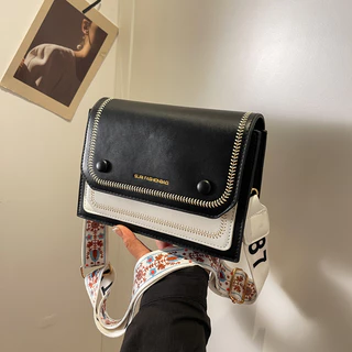 Moda feminina bolsa de ombro fosca pequena bolsa quadrada, bolsa mensageiro retrô Casual All-Match