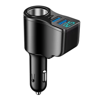 Adaptador de carregador de carro USB 3 portas com carregamento rápido PD QC3.0 para iPhone e Samsung