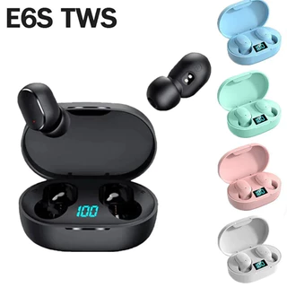 Novo E6S 9D Fone De Ouvido Sem Fio IPX4 À Prova Dwaterproof Água Bluetooth Tampões Atraso Auricular TWS Microfone Com Ca