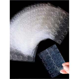 720 Pcs 30 Folhas Adesivo De Unha Com Cola Lateral Dupla , Adesivos De Transparente , Impermeável