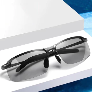 Óculos De Sol Polarizados Masculinos Para Dirigir , Uso Diurno E Noturno , Pesca Fotossensível , Armação De Metal em Oferta na Shopee