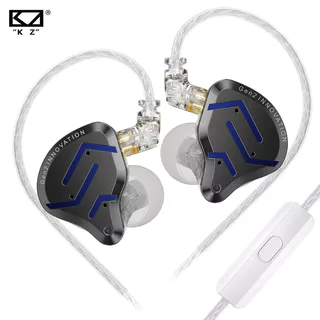 KZ ZSN Pro 2 1BA + 1DD Driver Híbrido Em Fone De Ouvido HIFI Bass Earbuds Monitor De Metal Esportivo ZSNPro 2 ZSNPRO2