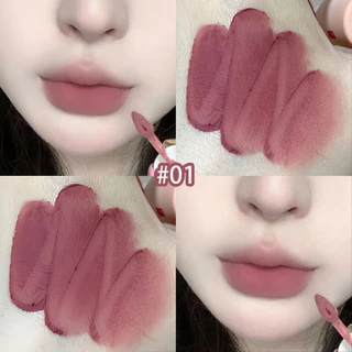 5pcs Blue Tube Cat Lip Glaze Set Velvet Matte Hidratante Clareador Labial Gloss Durável E Não Desbotante