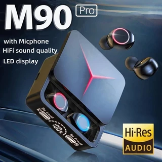 M90 Fones De Ouvido Sem Fio TWS Bluetooth Controle Toque Esporte Alta Fidelidade Estéreo Jogos Fone Com Microfone Para s