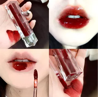 Espelho Transparente de Gelo Brilho Labial Gloss Hidratante Translúcido Translúcido de Longa Duração Desenvolvimento de Cores Copo Antiaderente Formando Filme Lábio Rápido G