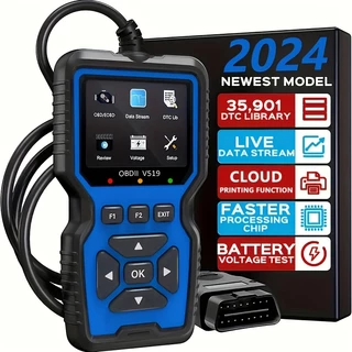 2024 Nova Ferramenta De Diagnóstico Do Scanner OBD2 , Um Leitor De Código Motor Com Função Completa Reinicialização , Modo 6 E 8 , Mais , Adequado Para Todos Os Veículos OBDII/EOBD Após 1996 .