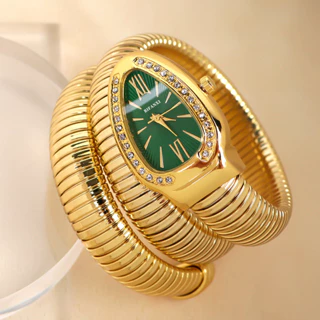 Relógio de Moda em Forma de Cobra para Senhoras Pulseira de Quartzo Exclusivo Pulseira de Quartzo Acessórios Criativos da Tendência