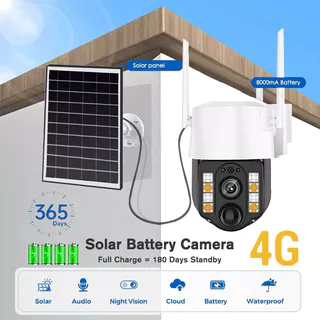 Câmera De Cartão SIM 4G IP solar 5MP HD Visão Noturna Segurança Em Casa Inteligente CCTV Câmeras De Vigilância De Vídeo Ao Ar Livre Sem Fio
