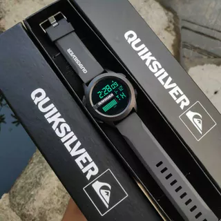 Quiksilver Relógio Masculino Faixa De Borracha Digital Genuíno À Prova D