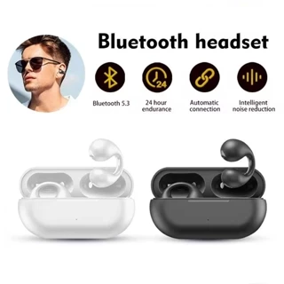 T75 Sem Fio BLuetooth Fones De Ouvido Condução Óssea Clipe Orelha Música Com Cancelamento Ruído Fone HD Chamada Esportes
