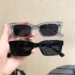 Moda Feminina Pequena Tendência Quadrada Óculos De Sol Coreano Estilo Jennie Retro Gatos Olho