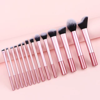 14pcs Escova de maquiagem Escova para Sombra Escova para Sombra Blush Escova em Pó Solto Escova Fundadora Escova de Contorno Escova de Beleza Portátil