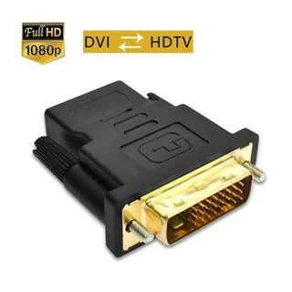 1080P DVI 24 + 1 Para HDTV-Adaptador De Cabo Compatível Macho Fêmea Conversor De Conector Bidirecional PC Laptop TV Box