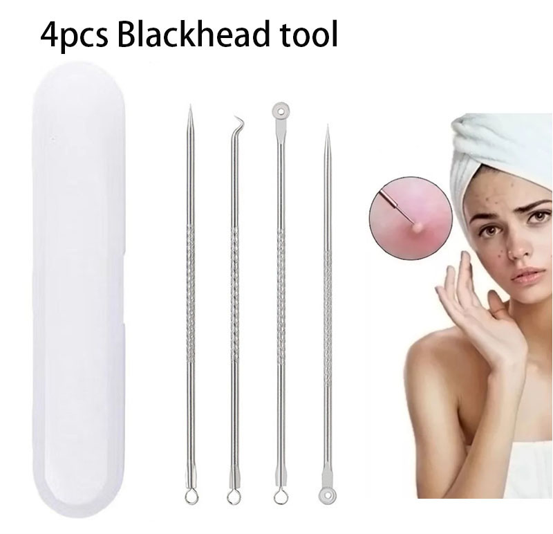 Novo Conjunto de 4 Peças com Ferramentas para Remover Cravos e Espinhas ...